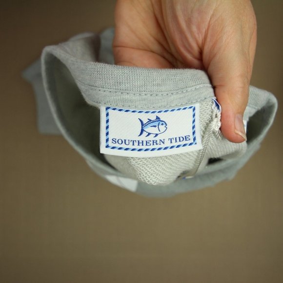 Southern Tide Gameday Upper Deck Sweatshirt Men's Size L Heather Slate Gray NWT - Picture 6 of 12